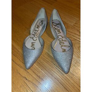 Sam Edelman Women's Gold Sparkle Ballet Flats Size 7.5 Casual Shoes